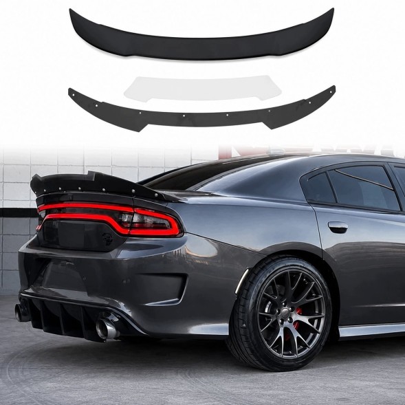 JGD ATTACK JGD-CHAR15-RSSRT8+JGD-CHAR15-RSWBV2 Спойлер Lotka SRT + Wicker Bill для DODGE CHARGER 2015-2023