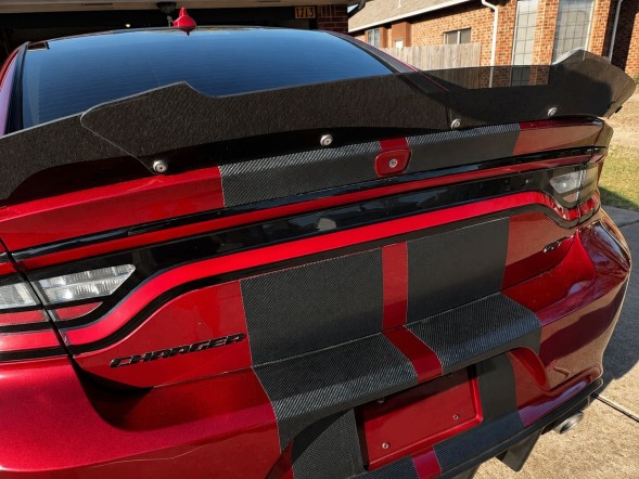 JGD ATTACK JGD-CHAR15-RSSRT8+JGD-CHAR15-RSWBV2 Спойлер Lotka SRT + Wicker Bill для DODGE CHARGER 2015-2023