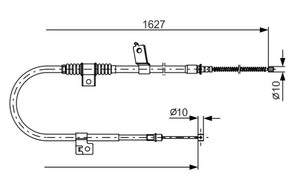 1987482274 BOSCH ТРОС ГАЛЬМIВНИЙ