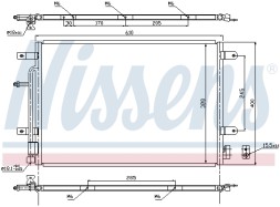 940139 NISSENS Конденсор