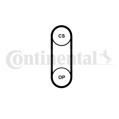 CT1204 CONTINENTAL Пас ГРМ з довжиною кола не більш як 60см