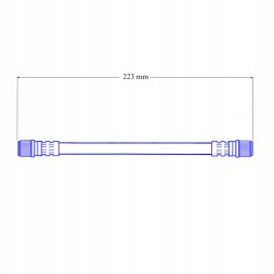 PHU DONOCIK ZPET-0801 Przewody hamulcowe elastyczne teflonowe w oplocie stalowym: PEUGEOT 206 Гнучкі тефлонові гальмівні магістралі зі сталевою опліткою PEUGEOT 206