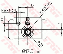 BWC243 TRW Циліндр гальмівної системи