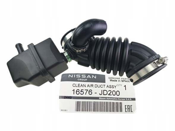 Nissan OE WB/16576-JD200 NISSAN QASHQAI X-TRAIL ШНУР ВПУСКНИЙ ПОВІТРЯНА ТРУБКА 16576-JD200 ОРИГІНАЛ