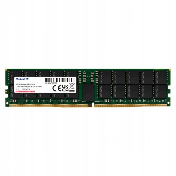 Китай WEW-SC-AB-SAADA5064R560S1 Серверна пам'ять RAM Adata DDR5 5600 RDIMM 64GB CL46 Hynix