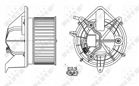 NRF 34157 34157/Nrf вентилятор салону mini clubman/countryman/paceman 06-16 +автоматичний кондиціонер