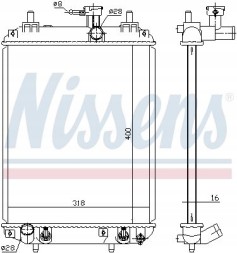 Nissens 617548 Охолоджувач води - nissens 617548
