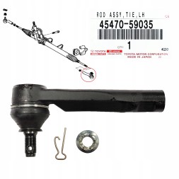 Toyota OE 45470-59035 Наконечник рульової тяги лівий Lexus IS200 IS300 OEM Toyota
