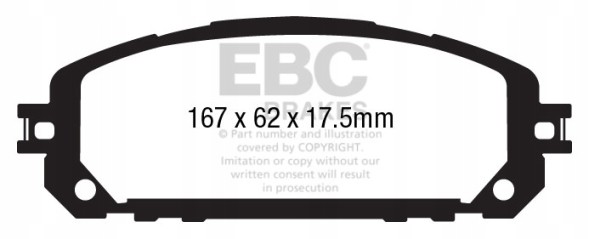EBC DP43030R Гальмівні колодки yellowstuff ebc brakes jeep cherokee jeep cherokee