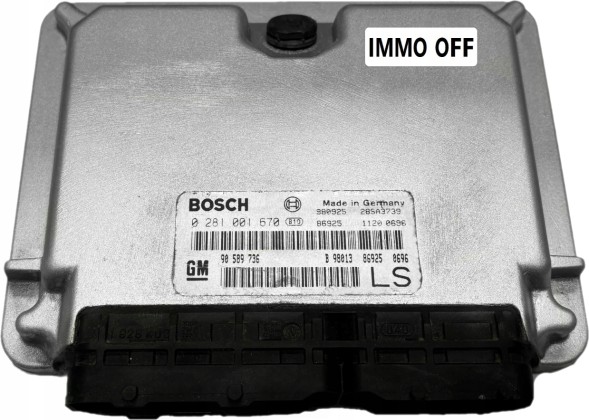 Opel OE 90589736LS 0281001670 Комп'ютер ecu opel 1.7 0281001670 90589736 ls immo off