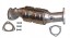 CHINA AUDI A4 B6_99-602_ ANTPOL Каталізатор металевий euro 3 для audi a4 b6 a6 skoda superb 1.8 bfb awt 2.0 alt