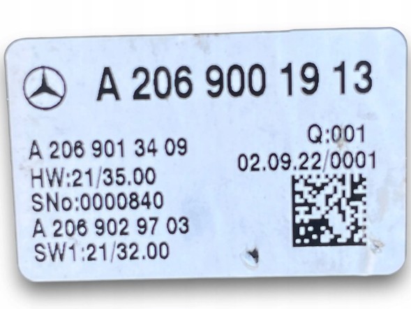 Mercedes-Benz OE NR189 MERCEDES C CLASS W206 ДИСПЛЕЙ ЛІЧИЛЬНИКА 2069001913 №189 !M