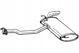 Bosal 165-059 Кінцевий глушник bos165-059 165-059