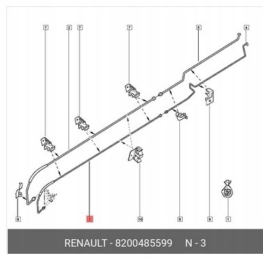 Prolights acn8200485599 Шнур кондиціонування повітря Renault Trafic II OPEL VIVARO A 1.9D 8200485599