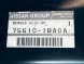 Infiniti OE 756101BA0A Поперечна балка Infiniti