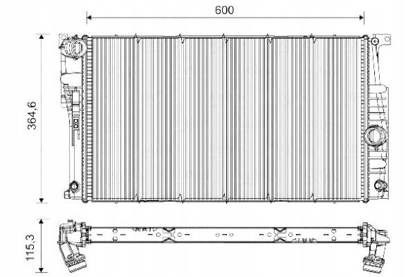 Valeo 735455 Охолоджувач bmw 3 f30 11-16/2 14- 320/328/335i авто