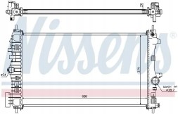 Nissens 630716 Радіатор охолодження 630716 nissens opel insignia a