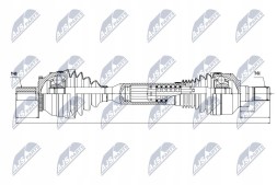 NTY NPW-VV-063 Nty npw-vv-063 передній лівий приводний вал