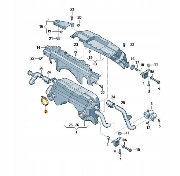 Audi OE 420251143 * AUDI R8 ЗАЖИМ ГЛУШНИКА НОВИЙ ДИЛЕР