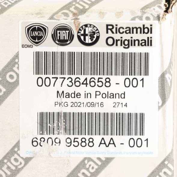 Fiat OE Гальмівний сервопідсилювач OE 77364658