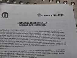Jeep OE 34266730C РЕМІНЬ БЕЗПЕКИ ПРАВИЙ ПЕРЕДНІЙ JEEP GRAND CHEROKEE WK2 LIFT 17- USA