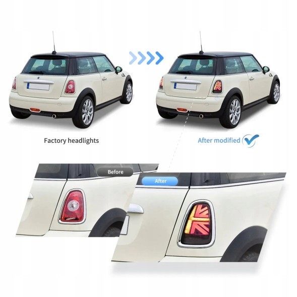 VLAND ZMN1931ASET ЗАДНІЙ ЛІХТАР ДЛЯ MINI COOPER R56 2006-2015 Лівий Правий