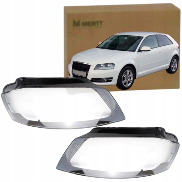 Mertt MRT-2025903 Kpl абажур правий лівий скло фари лампа audi a3 8p 2008-2013 після ліфта