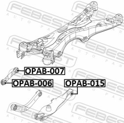 OPAB 015 FEBEST Сайлентблок