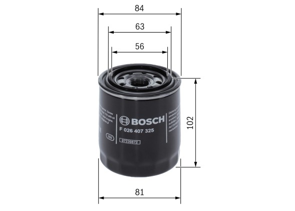 F026407325 BOSCH Фільтр оливи