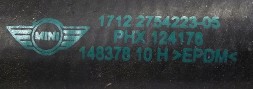 Mini OE 2754223 MINI ORG ЕЛАСТИЧНИЙ ПРОВІД ТРУБА СИСТЕМИ ОХОЛОДЖЕННЯ MINI R55 R56 R57 R58 R59