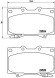 P83048 BREMBO Комплект гальмівних колодок з 4 шт дисків