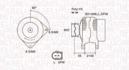 AD BRAKE VIC-486897 Генератор для SEAT CORDOBA, IBIZA III, IBIZA IV, IBIZA IV SC, IBIZA IV ST,
