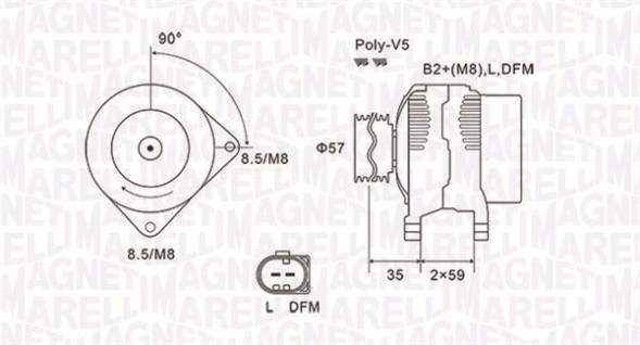 AD BRAKE VIC-486897 Генератор для SEAT CORDOBA, IBIZA III, IBIZA IV, IBIZA IV SC, IBIZA IV ST,