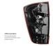 AD BRAKE B07FXP19DQ ЗАДНІЙ ЛІХТАР ПРАВИЙ NAVARA NP300 D23 2015 2019 КОМПЛЕКТ З ЛАМПОЧКАМИ для дому