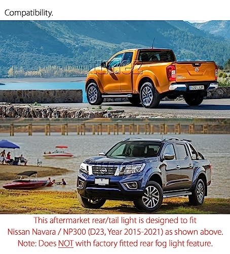 AD BRAKE B07FXP19DQ ЗАДНІЙ ЛІХТАР ПРАВИЙ NAVARA NP300 D23 2015 2019 КОМПЛЕКТ З ЛАМПОЧКАМИ для дому