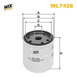WL7428 WIX FILTERS Фільтр оливи