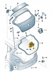 SEAT OE 5P5827505B ЗАМОК ЗАДНЬОГО ЛЮКА SEAT TOLEDO III ASO