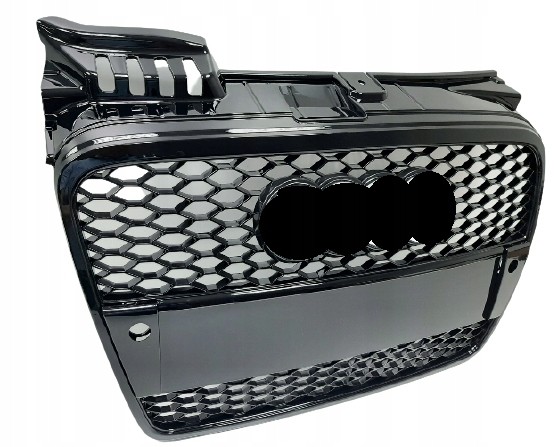 RTL Premium A9872-10 Решітка радіатора AUDI A4 B7 04- ЧОРНИЙ ГЛЯНЕЦЬ СОТОВА ТЮНІНГ