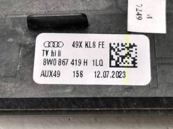 Audi OE 8W2853189S, DWP456262OE Декоративна накладка консолі Audi A4 B9 8W2853189S RHD