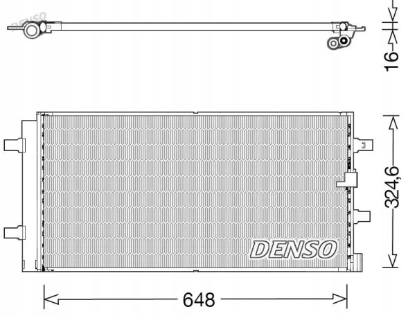 Denso DCN02044 Осушувач кондиціонера радіатора охолоджувача