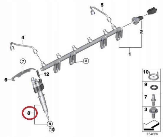 BMW OE 13537589048 Новий оригінальний інжектор 13537589048 для bmw n43 n53 з офіційного сервісу