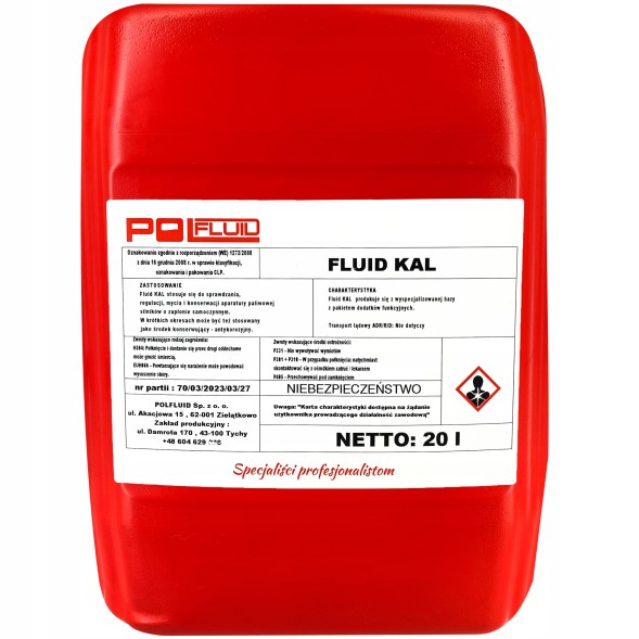 Китай 1 Олія калібрувальна рідина Polfluid 20L Kalibrol