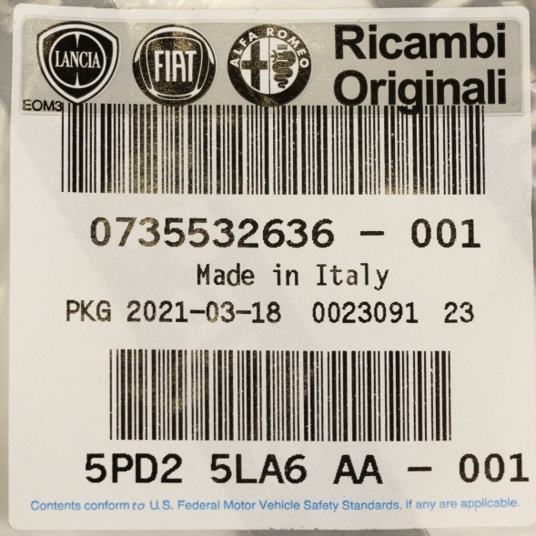 Fiat OE Ліва накладка стійки кузова B Fiat 735532636