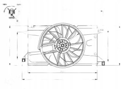 NRF 47961 Вентилятор радіатора з рамою 47961 nrf ford c-max