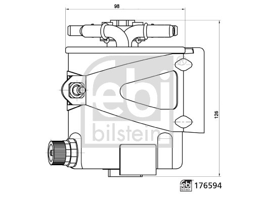 176594 FEBI BILSTEIN Фільтр паливний