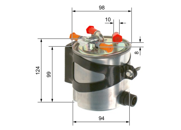 F026402016 BOSCH Фільтр паливний