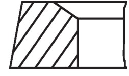 039 96 N0 MAHLE ORIGINAL Комплект кілець поршневих з 3 шт