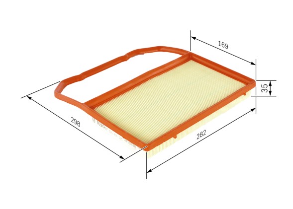 F026400285 BOSCH Фільтр повітря
