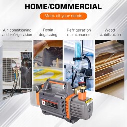 HVAC VP-1ZBP ВАКУУМНИЙ НАСОС 18V 2CFM 0.25HP 1-СТУПЕНЕВИЙ ДЛЯ ІНСТРУМЕНТІВ HVAC