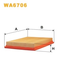 WA6706 WIX FILTERS Фільтр повітряний